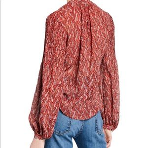 veronica beard 100% silk shirt - like new